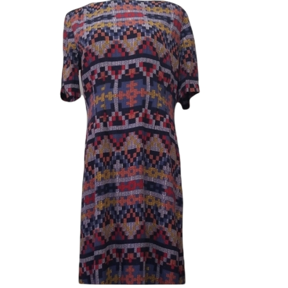 Pendleton Patterned Short Sleeve Maxi Dress Size 12 - Picture 1 of 8